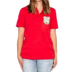 Ripple Junction Bushwood Mens Red Polo Tee Shirts / Tops