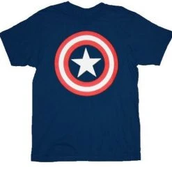 Mad Engine Captain America Star Logo T-shirt