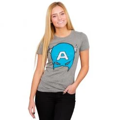 Trevco Captain America Big Blue A Mask T-Shirt