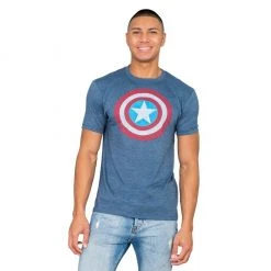 Trevco Captain America Distressed Shield Light T-shirt