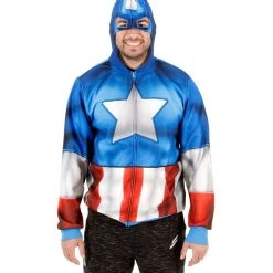 Mad Engine Captain America Fleece Zip Hoodie And Backpack Hoodies