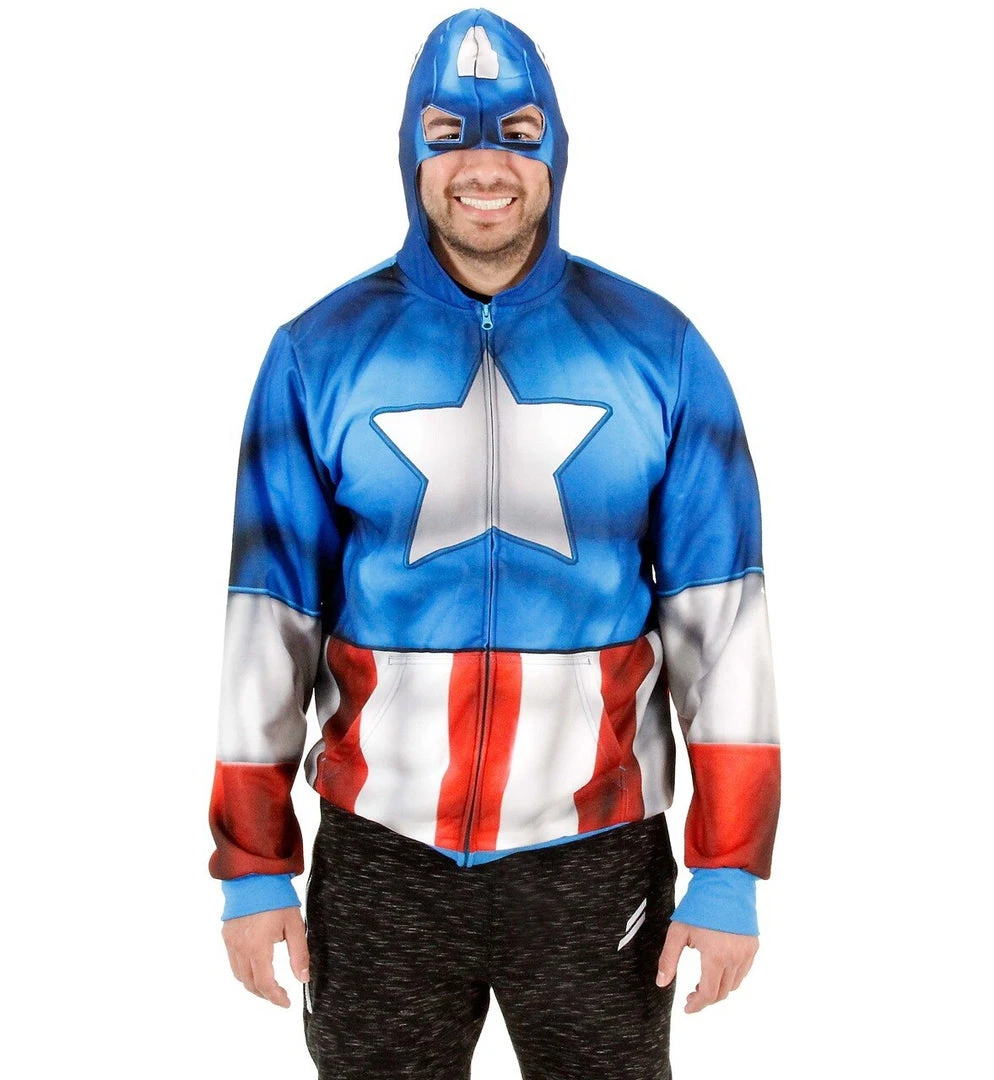 Mad Engine Captain America Fleece Zip Hoodie And Backpack Hoodies 1 Mad Engine Captain America Fleece Zip Hoodie And Backpack Hoodies