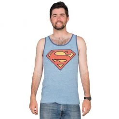 Junk Food DC Comics Superman Logo Tank