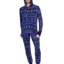 Underboss Tardis Dalek Robot Hooded Pajama Pajamas / Underwear