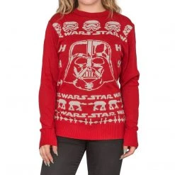Hybrid Apparel Sweaters & Sweatshirts Darth Vader Adult Red Sweater