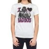 Fifth Sun Darth Vader Pink And Black Print I Heart Bad Boys T-shirt Shirts / Tops