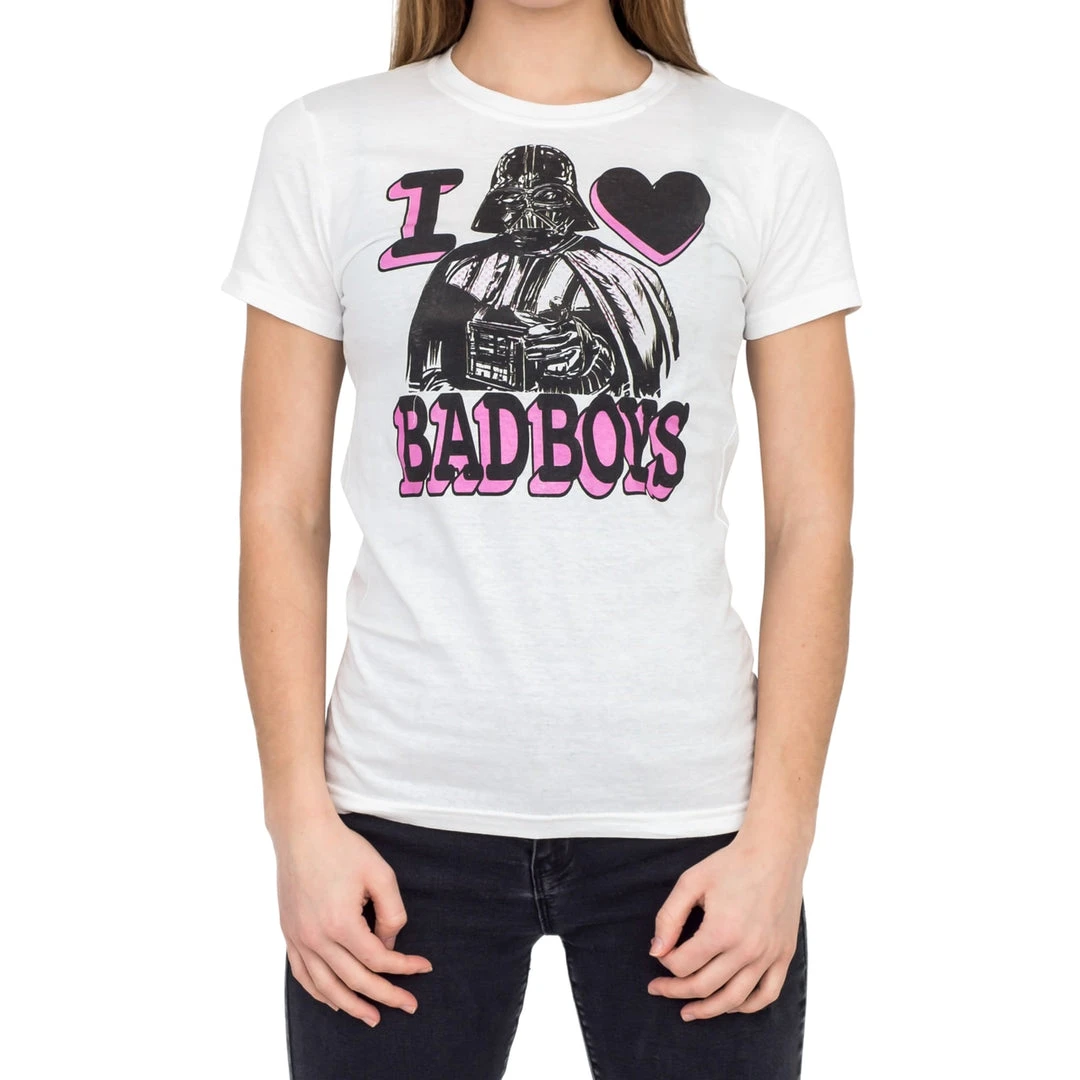 Fifth Sun Darth Vader Pink And Black Print I Heart Bad Boys T-shirt Shirts / Tops 1 Fifth Sun Darth Vader Pink And Black Print I Heart Bad Boys T-shirt Shirts / Tops