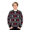 Mighty Fine Deadpool Holiday Snow Stripes Ugly Christmas Sweater Sweaters & Sweatshirts