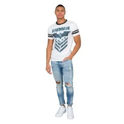 Trevco Batman The Dark Knight Arrow Logo White Mens T-Shirt Shirts / Tops