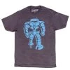 Ames Bros Man-Bot Vintage Graphic Adult Charcoal T-shirt Shirts / Tops