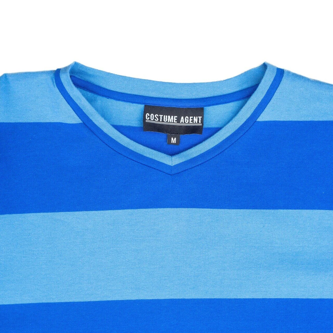 Costume Agent Blue And Detective Halloween Costume Blue Striped Shirt 4 Costume Agent Blue And Detective Halloween Costume Blue Striped Shirt