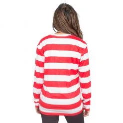 Costume Agent Halloween Costume Waldo Robber Striped Long Sleeve Shirt 17 Costume Agent Halloween Costume Waldo Robber Striped Long Sleeve Shirt