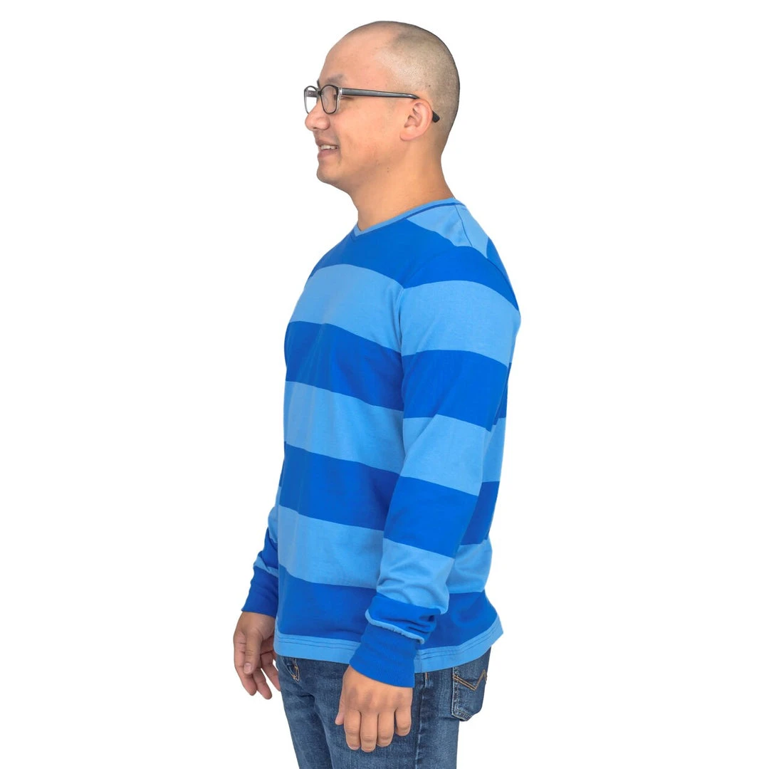Costume Agent Blue And Detective Halloween Costume Blue Striped Shirt 6 Costume Agent Blue And Detective Halloween Costume Blue Striped Shirt