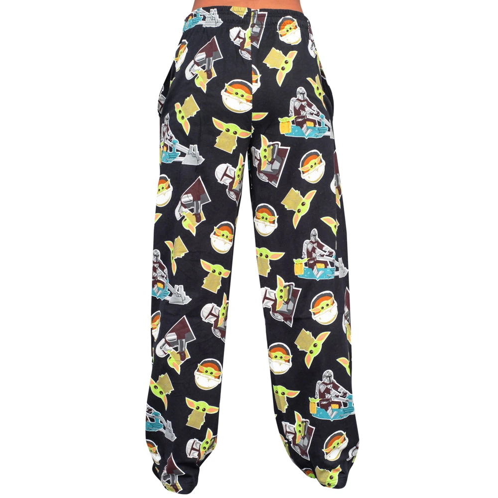 TVStoreOnline NEW ARRIVALS Star Wars The Mandalorian Baby Yoda Pajamas Black Lounge Pants 2 TVStoreOnline NEW ARRIVALS Star Wars The Mandalorian Baby Yoda Pajamas Black Lounge Pants