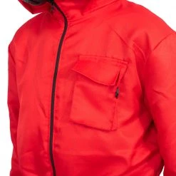 Costume Agent Squid Costume Red Jumpsuit With Mask Belt And Gloves Halloween Cosplay Squid Game 11 Costume Agent Squid Costume Red Jumpsuit With Mask Belt And Gloves Halloween Cosplay Squid Game