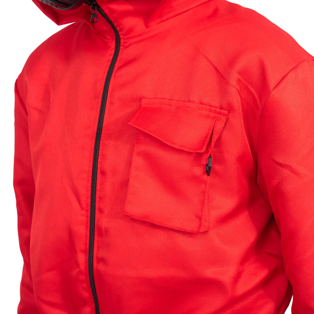 Costume Agent Squid Costume Red Jumpsuit With Mask Belt And Gloves Halloween Cosplay Squid Game 4 Costume Agent Squid Costume Red Jumpsuit With Mask Belt And Gloves Halloween Cosplay Squid Game