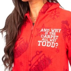 TVStoreOnline Todd And Margo Christmas Pajamas Jumpsuit Matching Couples Union Suit NEW ARRIVALS