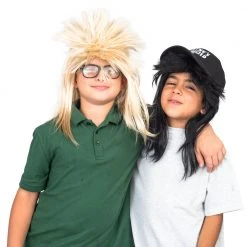 TVStoreOnline Wayne's World Garth And Wayne Youth Halloween Costume Set NEW ARRIVALS
