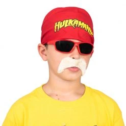 Costume Agent NEW ARRIVALS Hulkamania Costume Complete Set Youth Halloween Set