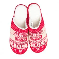 Ugly Christmas Sweaters National Lampoon Christmas Vacation Shitter's Full Slippers NEW ARRIVALS