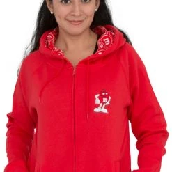 M&M's Zip Up Ladies Fleece Hoodie Sweatshirt Sweaters & Sweatshirts