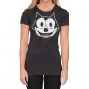 Life Clothing Women's Shirts Felix The Cat Face Outline T-shirt