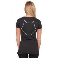 Life Clothing Women's Shirts Felix The Cat Face Outline T-shirt