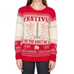 Ripple Junction Festivus For The Rest Of Us Pole Ugly Christmas Xmas Sweater