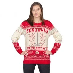 Ripple Junction Festivus For The Rest Of Us Pole Ugly Christmas Xmas Sweater