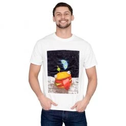 Mad Engine Fortnite Durrr Burger Space Adult White T-shirt Shirts / Tops
