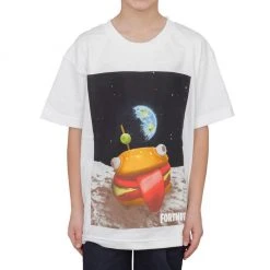Mad Engine Fortnite Durrr Burger Space Youth White T-shirt