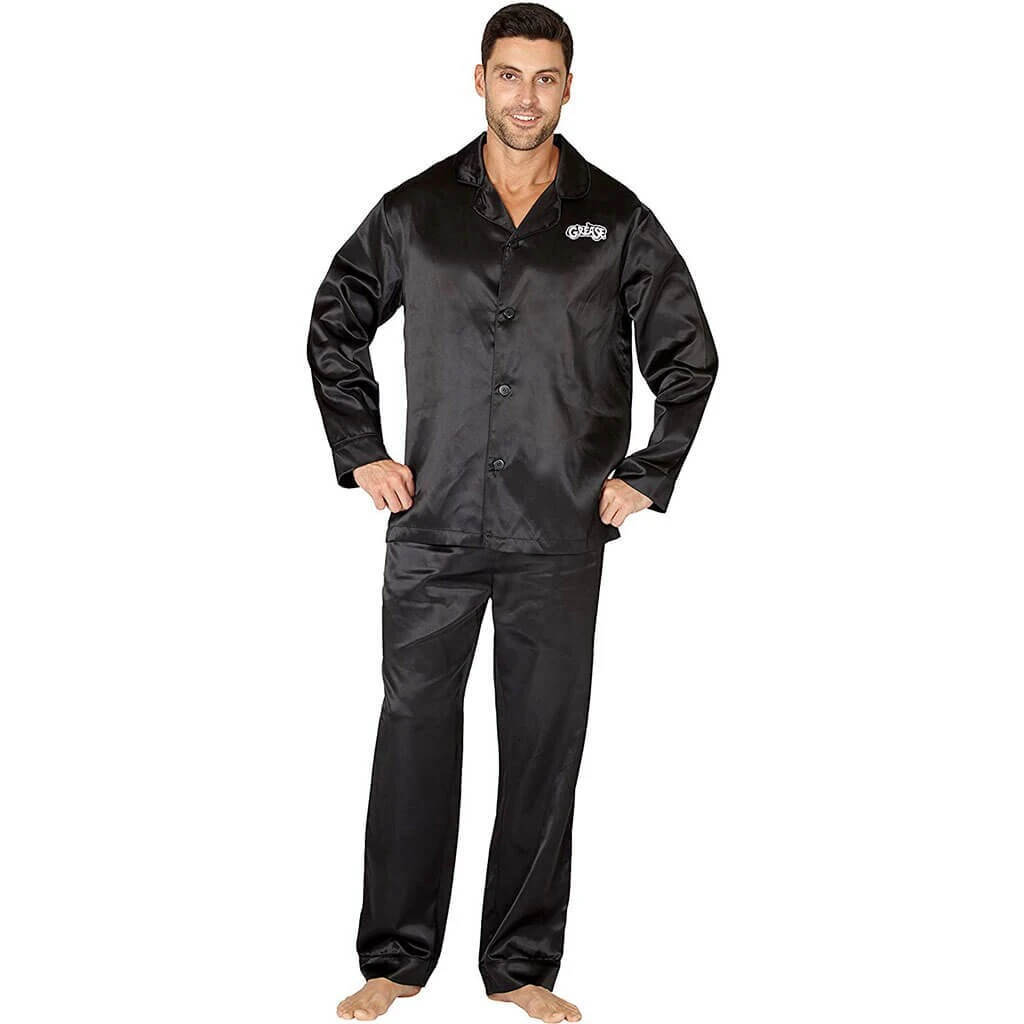 Intimo Licensing Inc Grease Adult Black T Birds Pajama Set Pajamas / Underwear 1 Intimo Licensing Inc Grease Adult Black T Birds Pajama Set Pajamas / Underwear