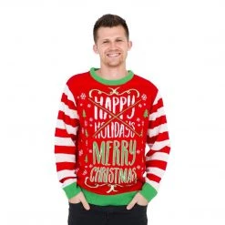 Costume Agent Happy Holidays Merry Ugly Christmas Sweater