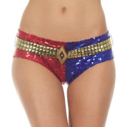 Underboss Harley Quinn DELUXE Sequins Panty Underwear