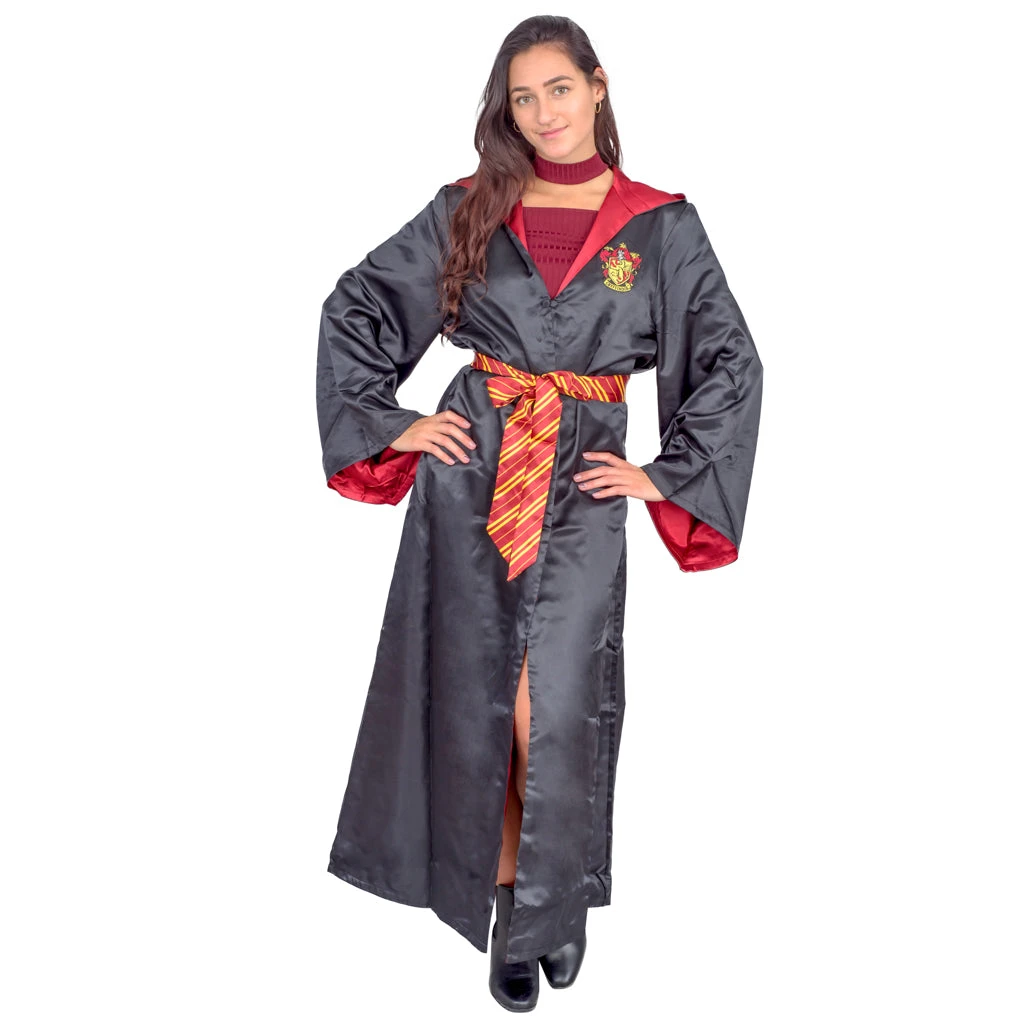 Vendor-unknown Harry Potter Halloween Costume Robe With Belt And Hood 1 Vendor-unknown Harry Potter Halloween Costume Robe With Belt And Hood