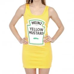 Vendor-unknown Heinz Ketchup & Mustard Juniors Tunic Tank Dress Dresses / Leggings