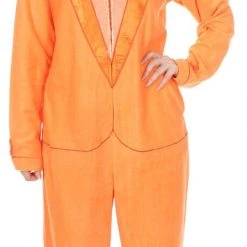 Underboss Dumb And Dumber Orange Tuxedo One Piece Pajama With Top Hat Pajamas / Underwear