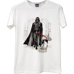 Mad Engine Darth Vader Through Hallway Walking At-At Dog T-shirt Shirts / Tops