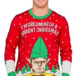 T-Line I'm Dreaming A Dwight Christmas Adult Ugly Sweater
