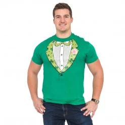 Vendor-unknown Shirts / Tops Irish Tuxedo St. Patrick's Day Rhinestones T-shirt