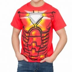 Mad Engine Iron Man Red Costume T-shirt Men's Shirts