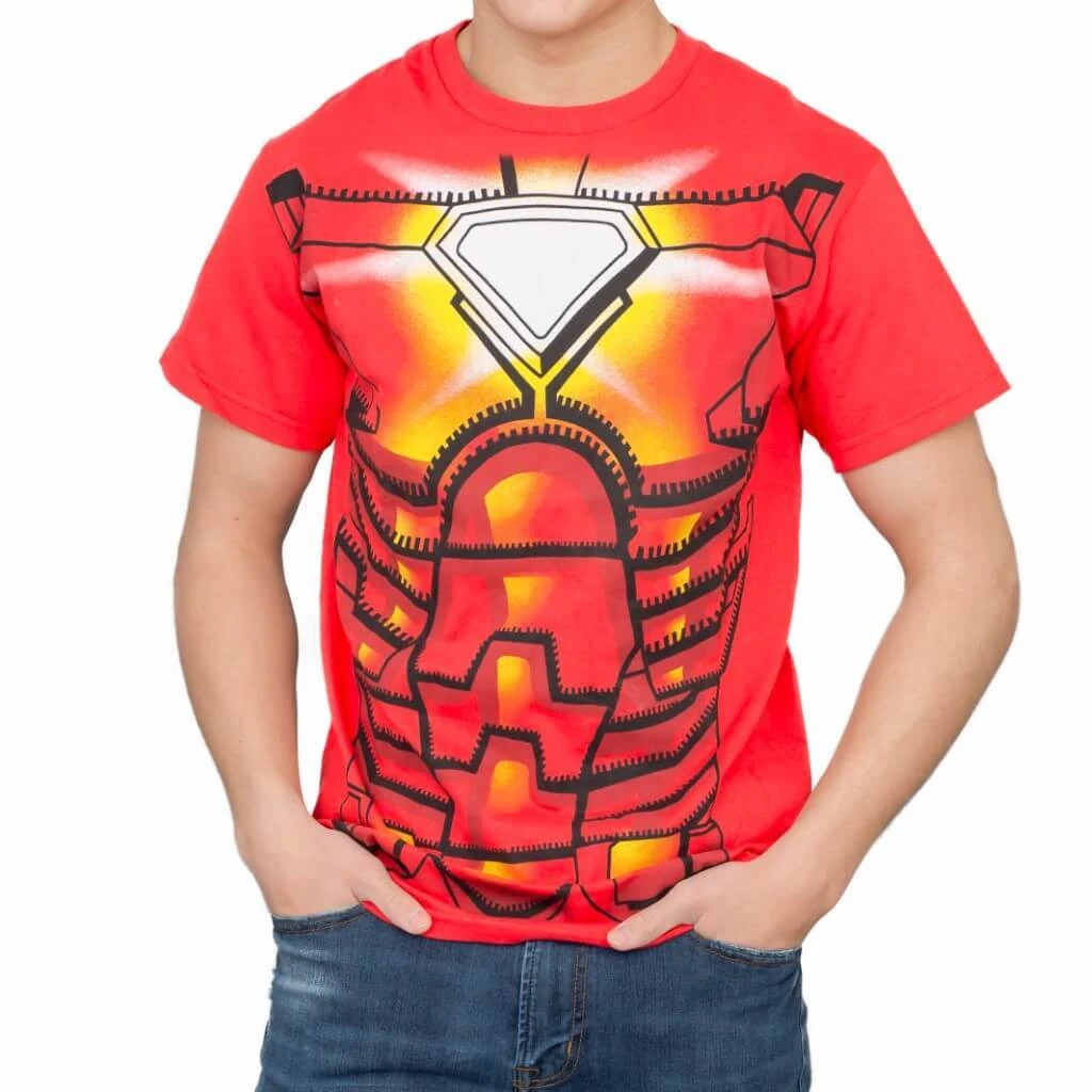 Mad Engine Iron Man Red Costume T-shirt Men's Shirts 1 Mad Engine Iron Man Red Costume T-shirt Men's Shirts