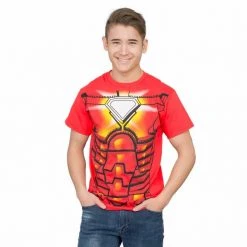 Mad Engine Iron Man Red Costume T-shirt Men's Shirts