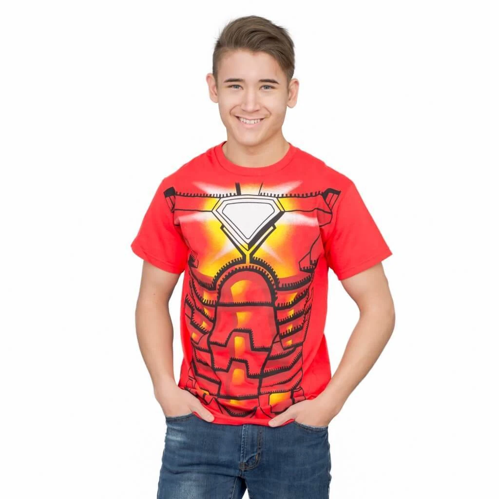 Mad Engine Iron Man Red Costume T-shirt Men's Shirts 2 Mad Engine Iron Man Red Costume T-shirt Men's Shirts