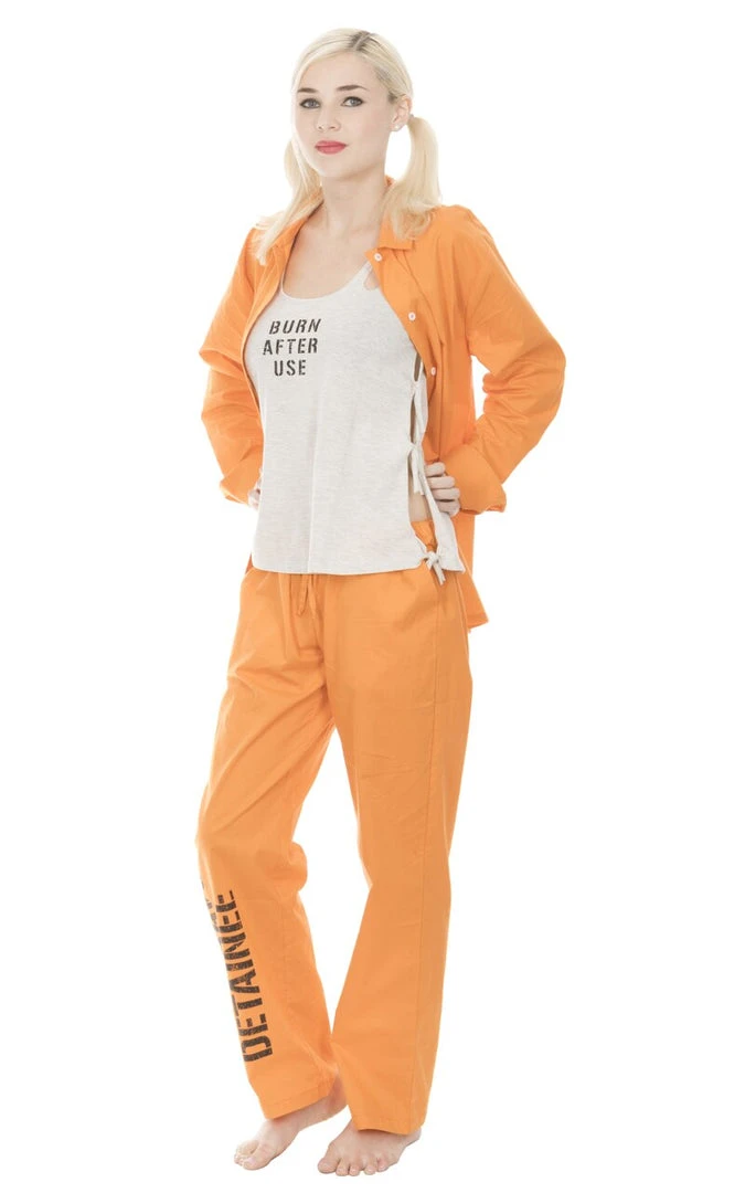Underboss MOVIES Harley Quinn Detainee Costume Set 1 Underboss MOVIES Harley Quinn Detainee Costume Set