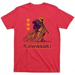 Costume Agent Shirts / Tops Step Brothers Kawasaki Motorcycle Heather Red T-shirt
