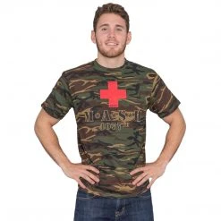 American Classics MASH 4077th Camouflage Red Cross T-Shirt Comedy