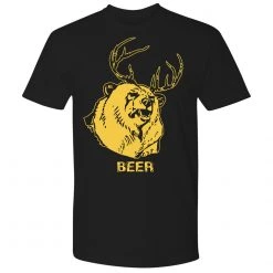 Costume Agent Mac's Bear Deer Beer Black T-shirt TV SHOWS