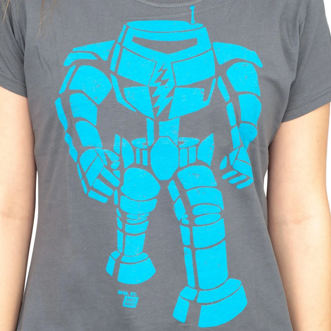 Ames Bros Shirts / Tops Man-Bot Vintage Graphic Charcoal JUNIORS T-shirt 3 Ames Bros Shirts / Tops Man-Bot Vintage Graphic Charcoal JUNIORS T-shirt