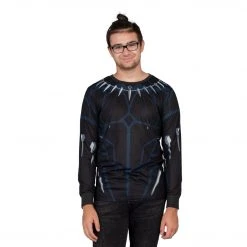 Mad Engine Shirts / Tops Marvel Comics Black Panther Long Sleeve T-shirt